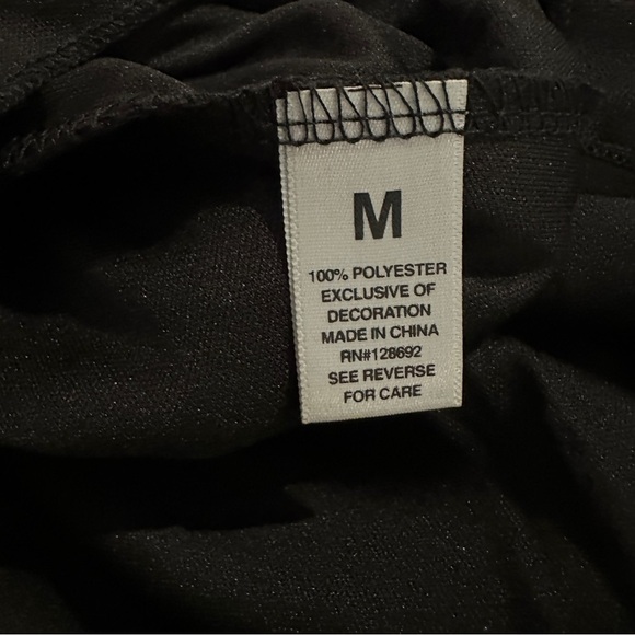 Madden Girl Black Mesh Mini Dress Red Heart Print Lace Trim Slip Dress Size M - Picture 12 of 16